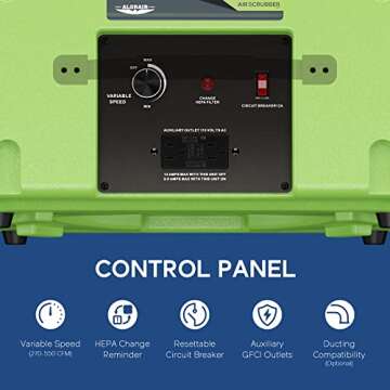 ALORAIR 3 Stage Air Scrubber with MERV-10 HEPA Filter