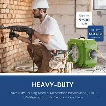 ALORAIR 3 Stage Air Scrubber with MERV-10 HEPA Filter