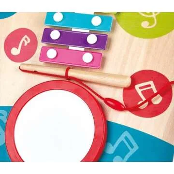 Hape Wooden Push and Pull Music Learning Walker for Toddlers