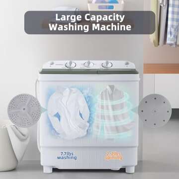 Sustainova Mini Portable Washing Machine for Small Spaces
