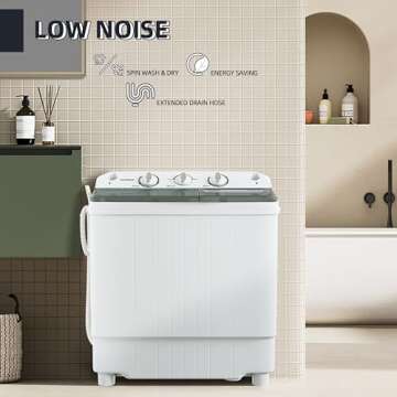 Sustainova Mini Portable Washing Machine for Small Spaces