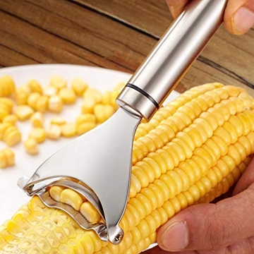 Corn Cob Stripper Peeler Remover Stainless Steel Kitchen Tool Easy Clean