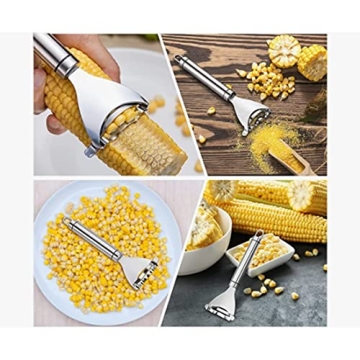 Corn Cob Stripper Easy Clean Stainless Steel Kitchen Tool