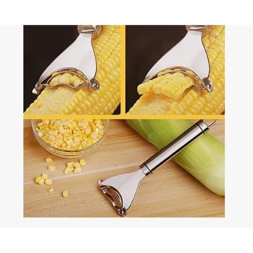 Corn Cob Stripper Easy Clean Stainless Steel Kitchen Tool