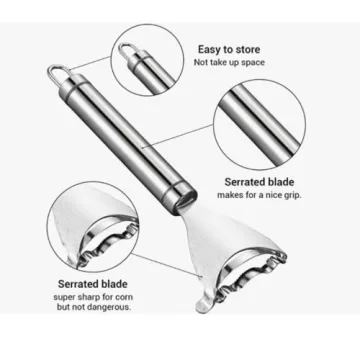 Corn Cob Stripper Easy Clean Stainless Steel Kitchen Tool