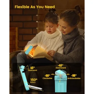 Rechargeable Clip-on Book Light with Dimmable Brightness
