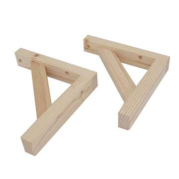 OVOV Wood Shelf Bracket for Stylish DIY Decor