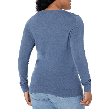 Classic-Fit Long-Sleeve V-Neck Sweater for Women