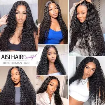 Deep Wave Lace Front Wigs for Women - 180% Density