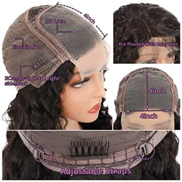 Deep Wave Lace Front Wigs for Women - 180% Density