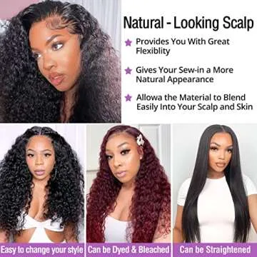 Deep Wave Lace Front Wigs for Women - 180% Density