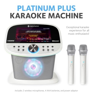 Wi-Fi Karaoke Machine with 2 Microphones & Streaming