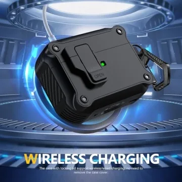 Shockproof AirPods Pro Case with Lock Clip