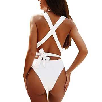 Stylish Criss-Cross One-Piece Swimsuit for Women