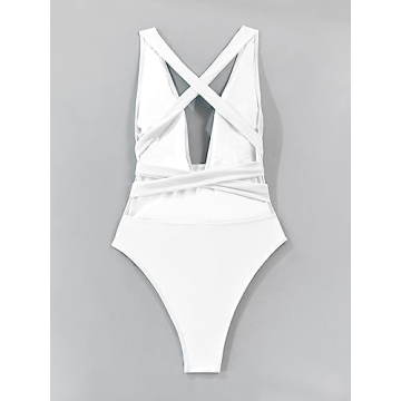 Stylish Criss-Cross One-Piece Swimsuit for Women