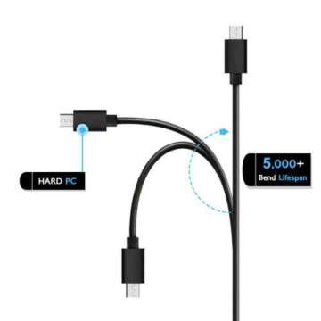 TPLTECH 5FT Micro USB Charging Cable for Bose Speakers & Headphones