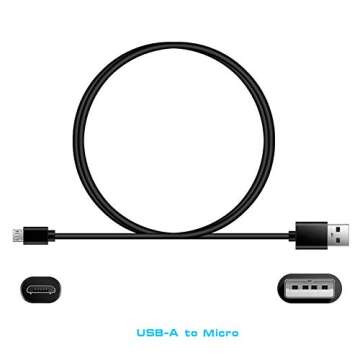 TPLTECH 5FT Micro USB Charging Cable for Bose Speakers & Headphones