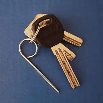 Interior Bathroom Door Key, Bedroom Emergency Door Key Pin for Door Knob Lock - Set of 6