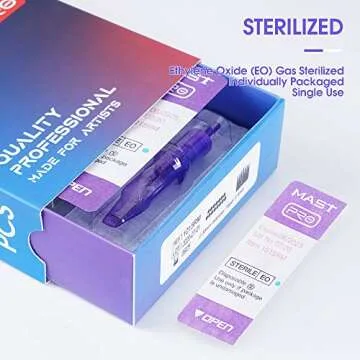 Mast Pro Cartridge Tattoo Needles Disposable 20Pcs of One Box Standard Size 1001RLT
