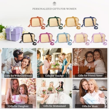 YOOLIFE Purses for Women Crossbody Bag - Crossbody Purses for Women Small Purses for Women Cross Body Bag for Woman Straw Leather Crossbody Bags for Women Green Bags Small Crossbody Purses