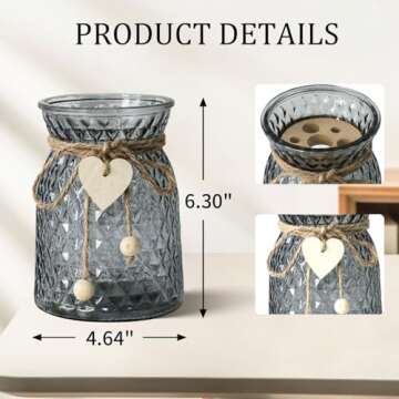 Leftover Faux Flowers in Vase,Artificial Flowers in Vase,Table Centerpieces for Dining Room,Flower Centerpieces for Tables,Fake Flowers with Vase,Kitchen Table Decor,Coffee Table Decor