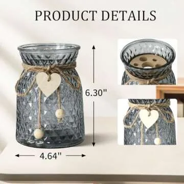 Leftover Faux Flowers in Vase,Artificial Flowers in Vase,Table Centerpieces for Dining Room,Flower Centerpieces for Tables,Fake Flowers with Vase,Kitchen Table Decor,Coffee Table Decor