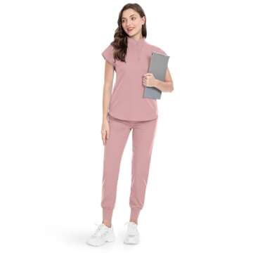 niaahinn Women’s Scrubs Set - Stylish Jogger Suit for Nurses