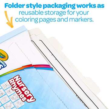 Crayola Color Wonder Nursery Rhymes, Mess Free Coloring Pages & Markers, Gift for Kids, Age 3, 4, 5, 6