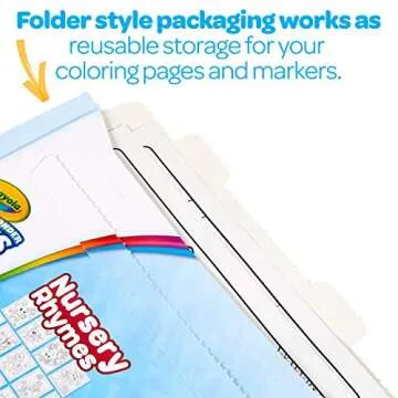 Crayola Color Wonder Nursery Rhymes, Mess Free Coloring Pages & Markers, Gift for Kids, Age 3, 4, 5, 6