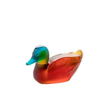 Daum Crystal Mallard Duck - Exquisite Glass Art for Collectors
