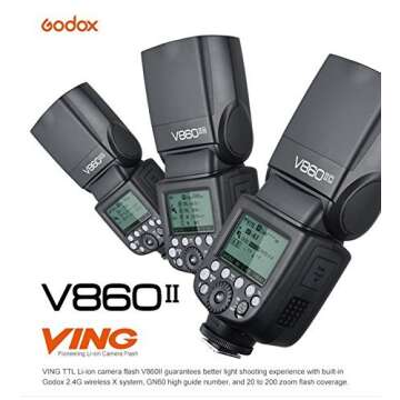 Godox Ving V860II-C E-TTL Li-ion Flash Speedlite for Canon Cameras 6D 50D 60D 1DX 580EX II 5D Mark II III