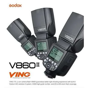 Godox Ving V860II-C E-TTL Li-ion Flash Speedlite for Canon Cameras 6D 50D 60D 1DX 580EX II 5D Mark II III