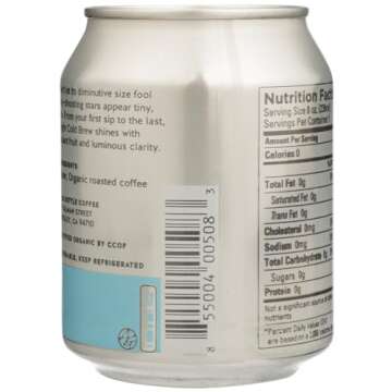 Blue Bottle Coffee medium roast - Cold Brew Coffee (6 pack) 8oz can