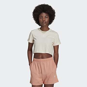 adidas Originals Women's Tee, Wonder White, X-Small