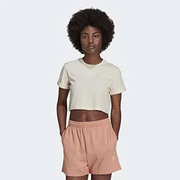 adidas Originals Women's Tee, Wonder White, X-Small