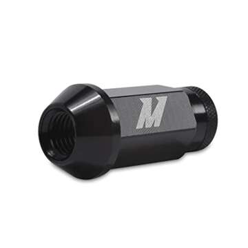 Mishimoto Aluminum Locking Black Lug Nuts Set, M12x1.5, 20 Pieces