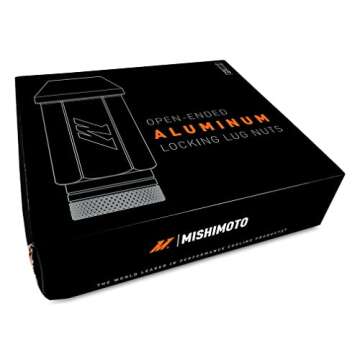 Mishimoto Aluminum Locking Black Lug Nuts Set, M12x1.5, 20 Pieces