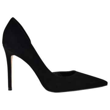 Nine West Women's FOLOWE Black Suede Pump with 3.98" Heel
