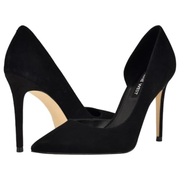 Nine West Women's FOLOWE Black Suede Pump with 3.98" Heel