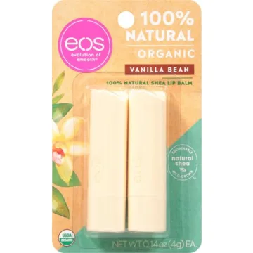 eos Organic Lip Balm Sticks Vanilla Bean - 2-Pack Hydration