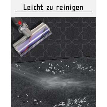 Yimobra Cat Litter Mat, 35.4"x23.6" Litter Box Mat with Litter Lock Mesh, Soft Cat Litter Mat Litter Trapping Mat, Easy to Clean, Non-Slip, Water Resistant, Litter Free Floors, Black