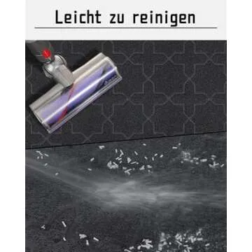 Yimobra Cat Litter Mat, 35.4"x23.6" Litter Box Mat with Litter Lock Mesh, Soft Cat Litter Mat Litter Trapping Mat, Easy to Clean, Non-Slip, Water Resistant, Litter Free Floors, Black