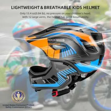 ROCKBROS Kids Full Face Helmet