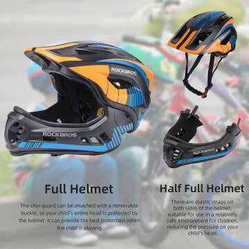 ROCKBROS Kids Full Face Helmet