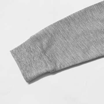 Mrocioa ABC I LOVE U Shirt, Toddler Boys Sweatshirt Kids Valentine's Festival Shirt Long Sleeve VDAY Tops Gray Size 2T