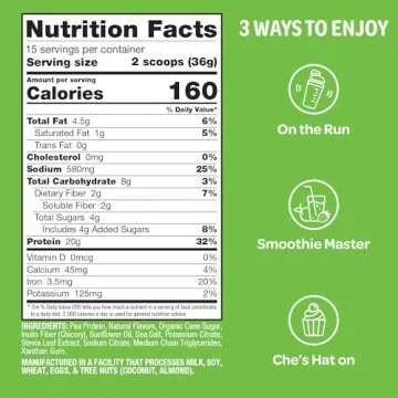 Naturade Vegan Protein Powder - 20g Non-GMO Protein Shake