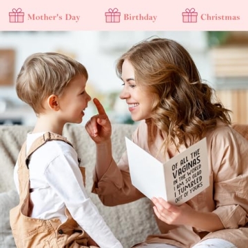 Humorous Mothers Day Gifts Card for Mom and New Moms