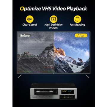 Arsvita VHS/VCR Head Cleaner, Video Head Cleaning Kit for VHS/VCR Players, Dry