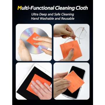 Arsvita VHS/VCR Head Cleaner, Video Head Cleaning Kit for VHS/VCR Players, Dry