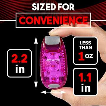 LED Safety Light Pack for Outdoor Night Activities